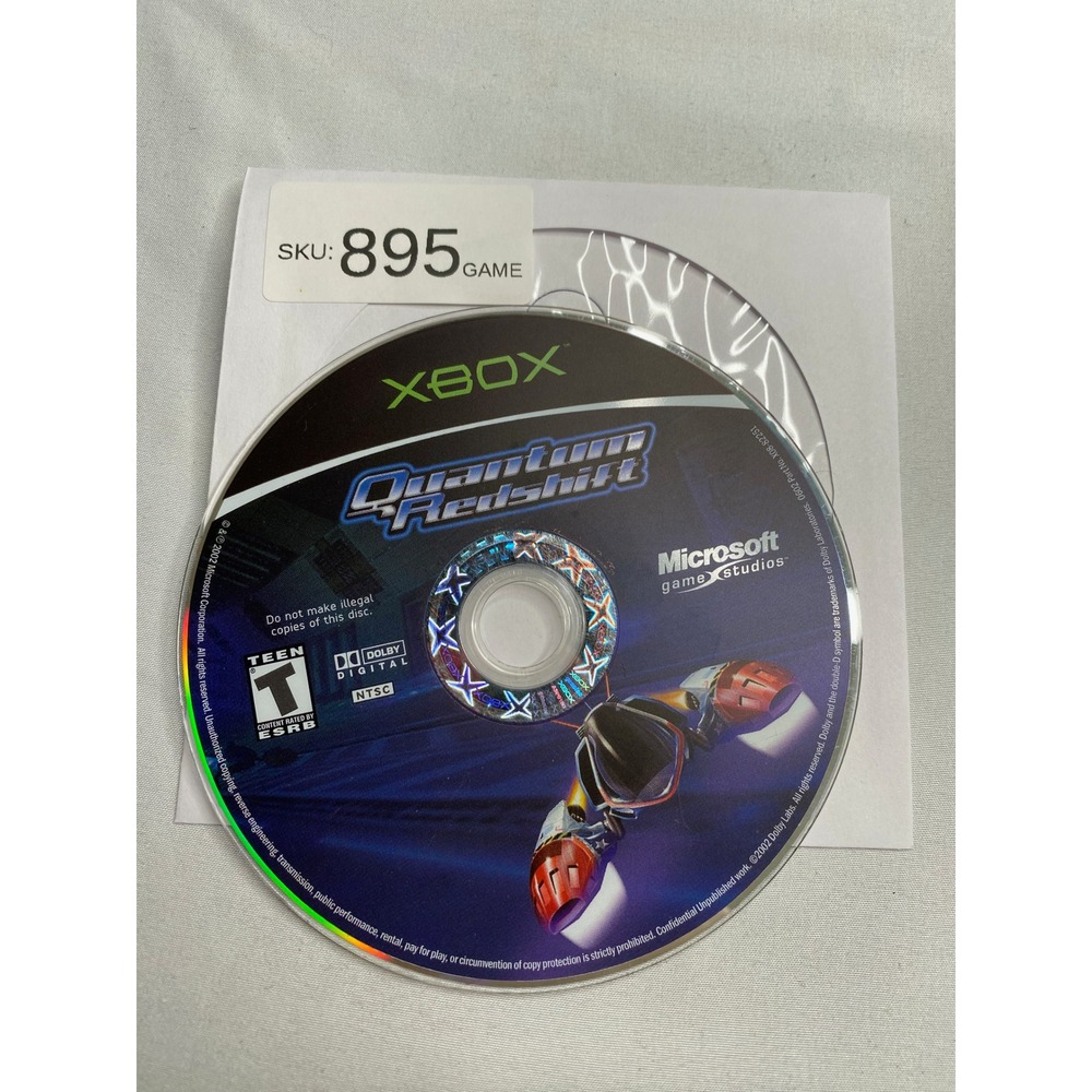 Quantum Redshift Microsoft Xbox Original Game Disc Only